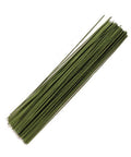 #24 green covered floral wire 6"