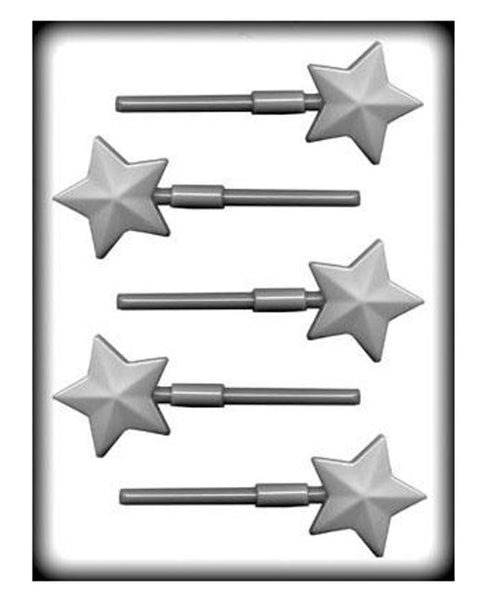 2" Faceted Star Pop Hard Candy Mold 