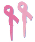 awareness pink ribbon picks