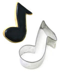 musical note cookie cutter and cookie
