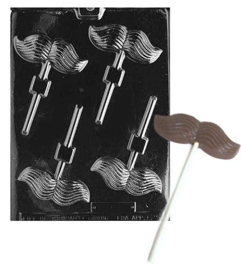 Mustache Lollipop Chocolate Mold