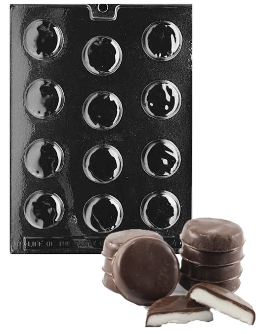 Filled Peppermint Patty Candy Mold