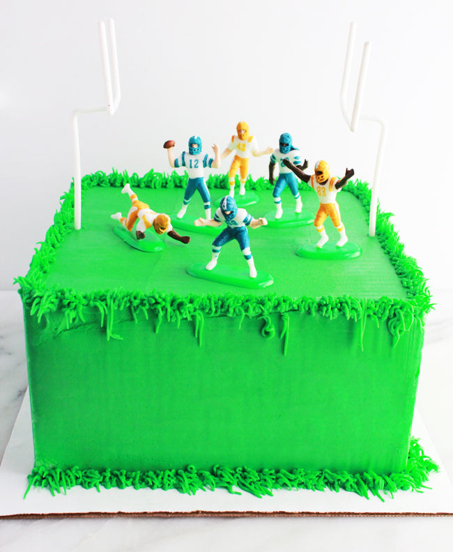 Edible cake topper football stadium soccer field birthday cake topper 20cm  | plentyShop LTS
