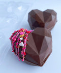 Geometric Heart Chocolate Candy Mold