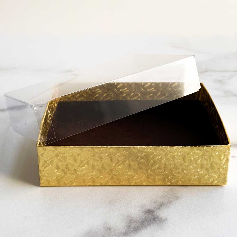 Basic Gold Box Gold Gift Box With Lid
