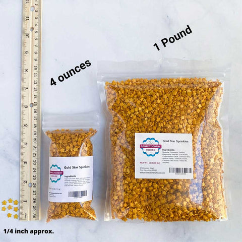 Gold Star Sprinkles Press Candy,Edible Cake Decorating Sugar Sprinkles &  Baking Tools/Accessories Wholesale