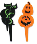 Pumpkin and Cat Cupcake Picks 