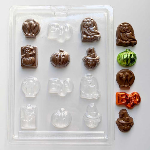 Halloween Melting Chocolate Value Pack - Halloween assortment with boo chocolate mold