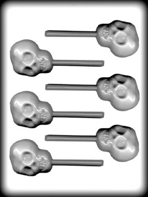 Hard Candy Skull Lollipop Mold & Sticks