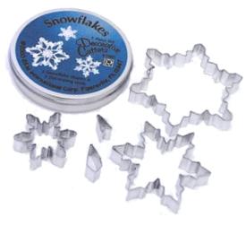 Decorative Snowflake Cookie Cutter Set