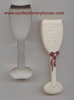 Champagne Glass Metal Cookie Cutters