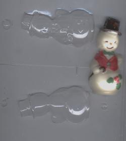 3-D Snowman Candy Mold