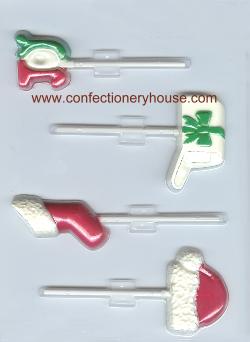 Assorted Christmas Pops Candy Molds