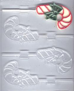 Candy Cane With Bow Pop Candy Mold