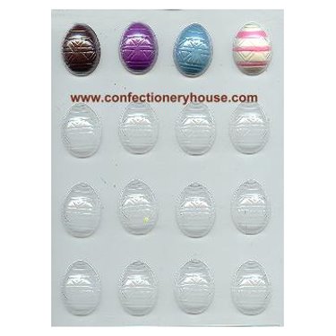 Small Decorated Eggs Candy Mold