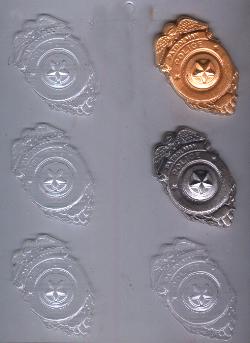 Police Badge Candy Mold