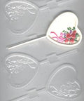 Heart With Bouquet Pop Candy Mold