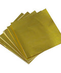 3x3 inch Gold Foil Candy Wrappers
