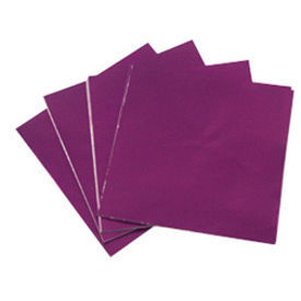 6 X 6 in. Purple Raspberry Foil Candy Wrappers
