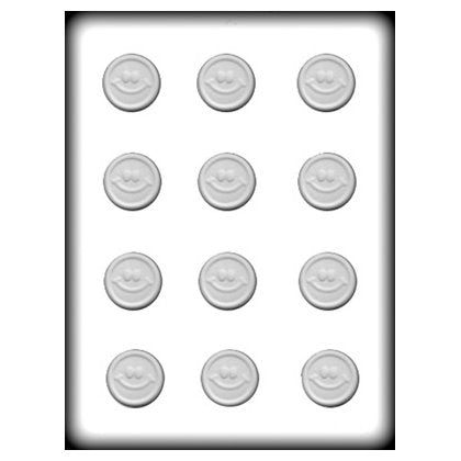 Small Smiley Face Pieces Hard Candy Mold