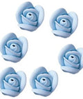 Small Soft Blue Royal Icing Roses