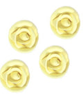 Medium Soft Yellow Royal Icing Roses