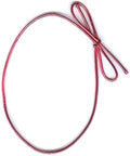 25 in. Red Metalic Stretch Loops