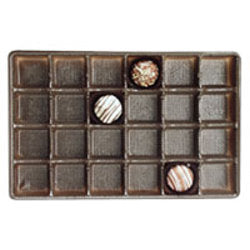 24 Cavity Brown Candy Tray