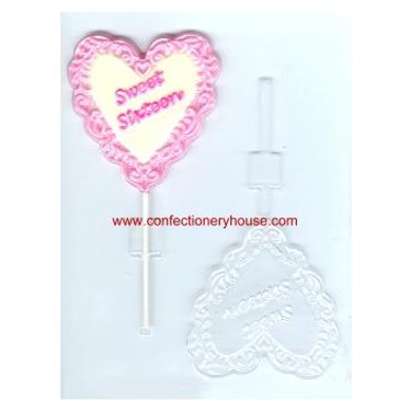 Sweet 16 Heart Pop Candy Mold - Confectionery House