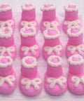 Pink Royal Icing Baby Booties