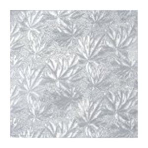 10 in. Square Silver Foil Cake Drum