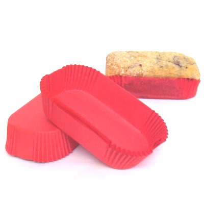 Red Mini Loaf Baking Cup