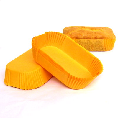 Golden Yellow Mini Loaf Baking Cups - Confectionery House