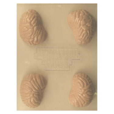 Two Part 4 Cavity Brain Chocolate Mold - Confectionery House