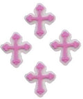 Pink Royal Icing Christening Cross