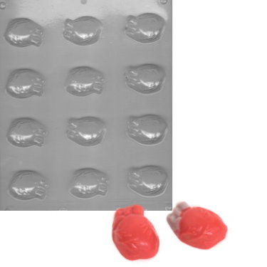 Human Heart Pieces Candy Mold