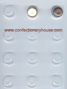 Round Traditional Pieces Candy Molds
