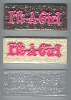 It's A Girl Bar Candy Molds