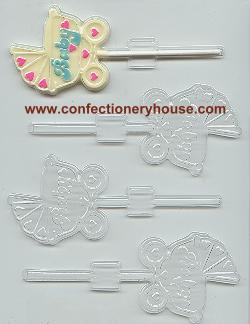 Butterfly Lollipop Chocolate Mold