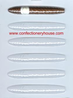Plain Cigar With Band Candy Molds