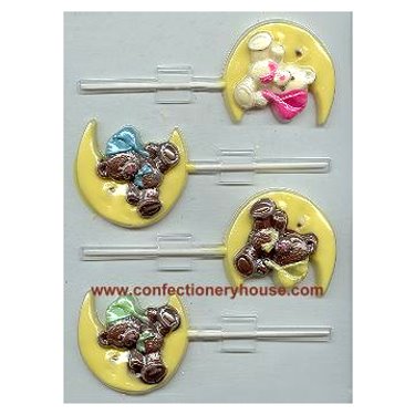 BABY BASSINET LOLLIPOP CHOCOLATE CANDY MOLD MOLDS DIY BABY SHOWER