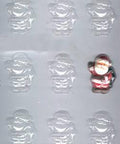 Small Santa Pieces Candy Molds