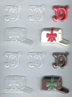 Mailbox With Joy Pieces Candy Molds