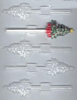 Tree With Gifts Pop Candy Molds