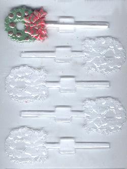 Small Wreath With Bow Pop Candy Molds