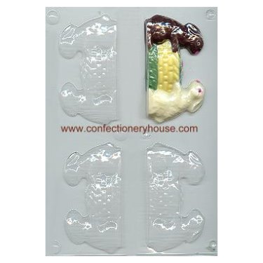 Bunny and Basket 3-D Candy Mold