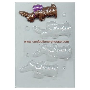 Bunny With Basket Candy Mold