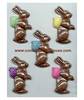 Side View Bunny With Basket Candy Mold