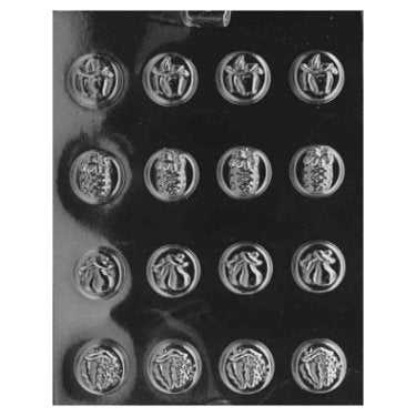 Assorted Fruits Candy Mold
