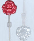 Long Stem Open Rose Pop Candy Mold